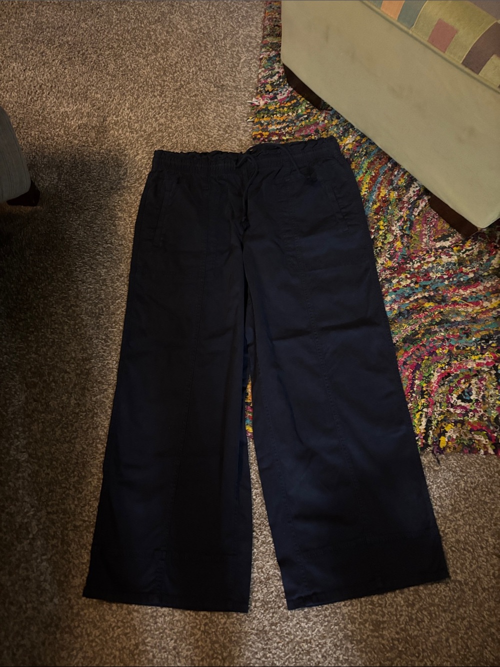 Sonoma Navy Wide-Leg Women's Pants